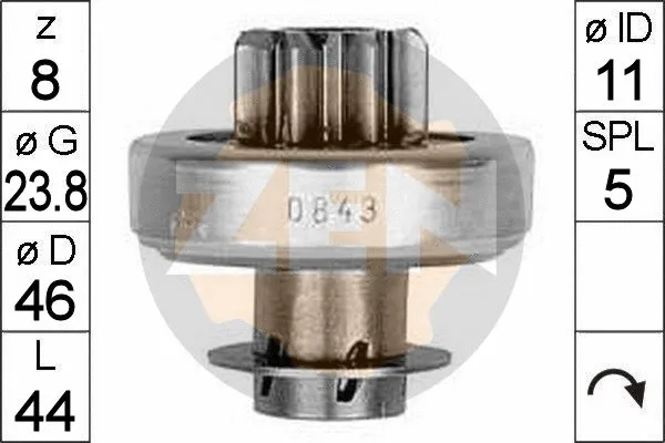 Freewheel Gear, starter (ZN0843)
