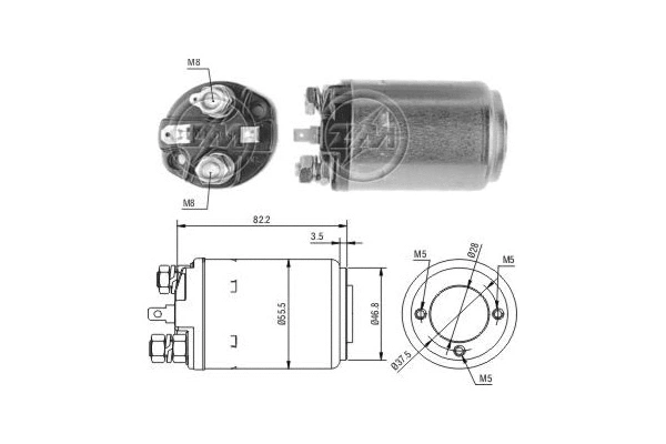 Solenoid Switch, starter (ZM514)