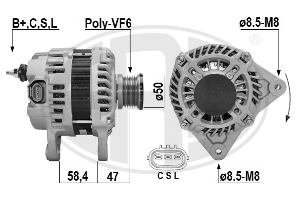Alternator (209655A)
