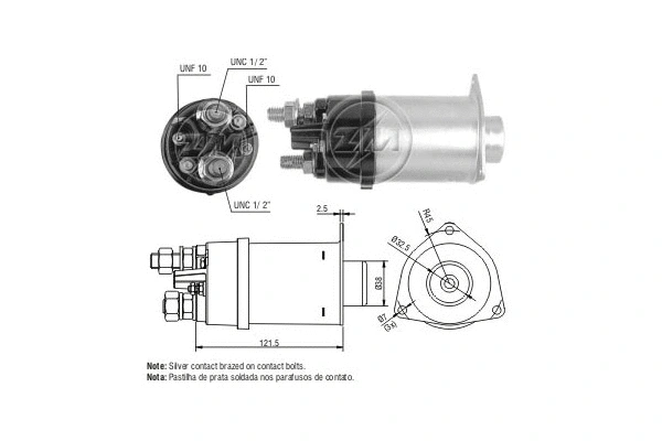 Solenoid Switch, starter (ZM461)