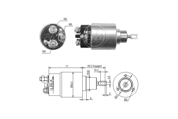 Solenoid Switch, starter (ZM1973)