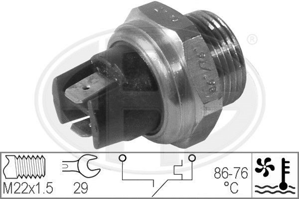 Temperature Switch, radiator fan (330292)