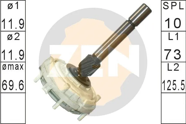 Repair Kit, planetary gearbox starter (ZN12689)