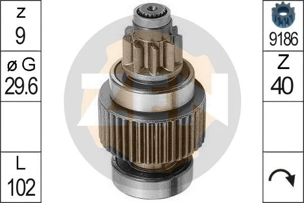 Freewheel Gear, starter (ZN0947)
