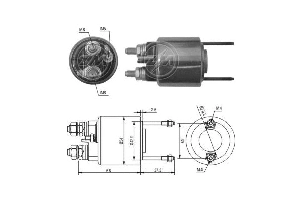 Solenoid Switch, starter (ZM1596)