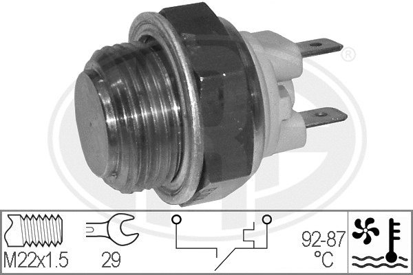 Temperature Switch, radiator fan (330166)