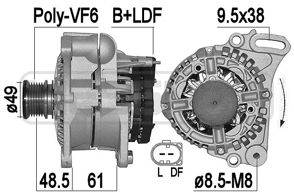Alternator (209502A)