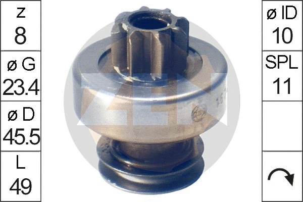 Freewheel Gear, starter (ZN1674)