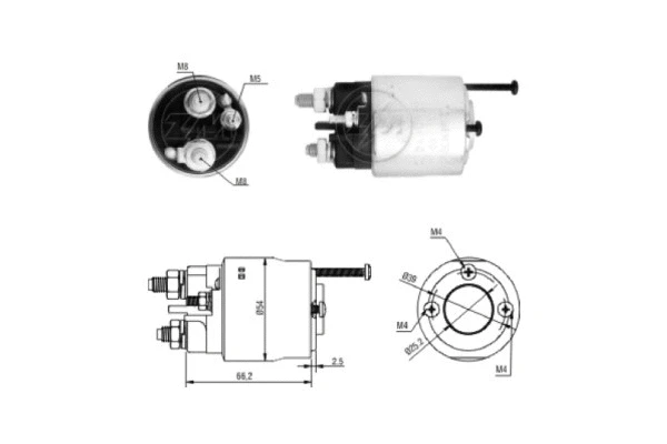 Solenoid Switch, starter (ZM2496)