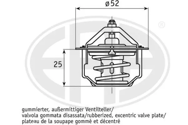 Thermostat, coolant (350351A)