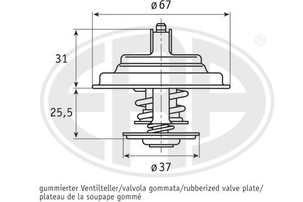 Thermostat, coolant (350327)