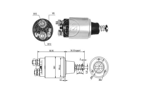 Solenoid Switch, starter (ZM550)