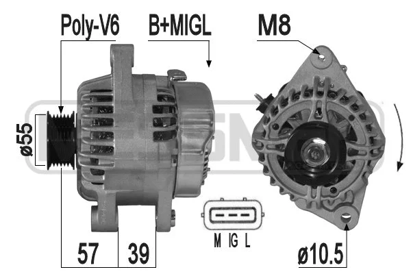 Alternator (209304A)