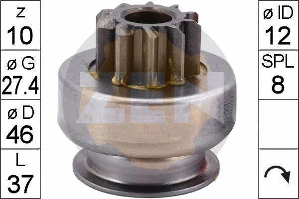 Freewheel Gear, starter (ZN1909)