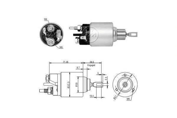 Solenoid Switch, starter (ZM379)