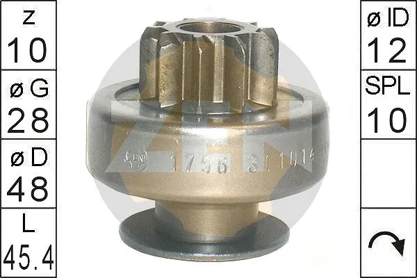 Freewheel Gear, starter (ZN1756)