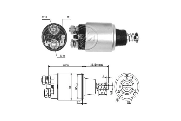 Solenoid Switch, starter (ZM537)