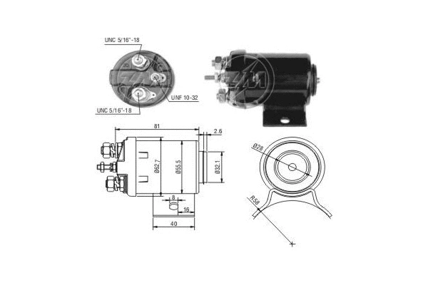 Solenoid Switch, starter (ZM501)