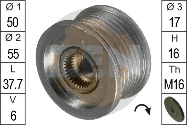 Alternator Freewheel Clutch (ZN5394)