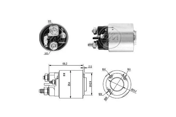 Solenoid Switch, starter (ZM3497)
