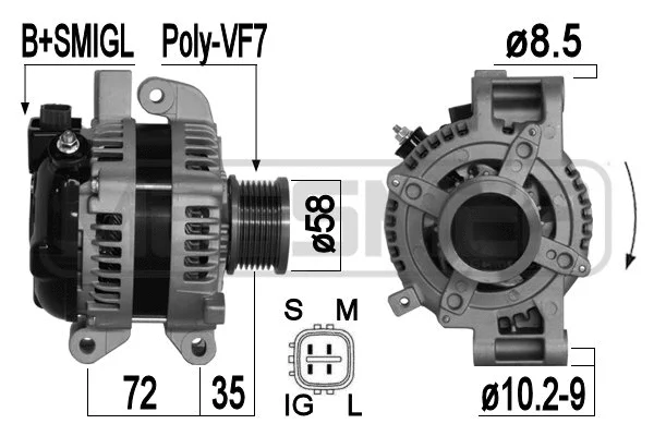 Alternator (209361A)