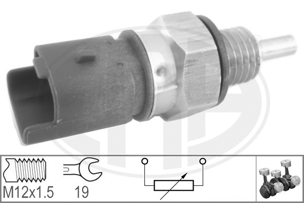 Sensor, coolant temperature (330624)