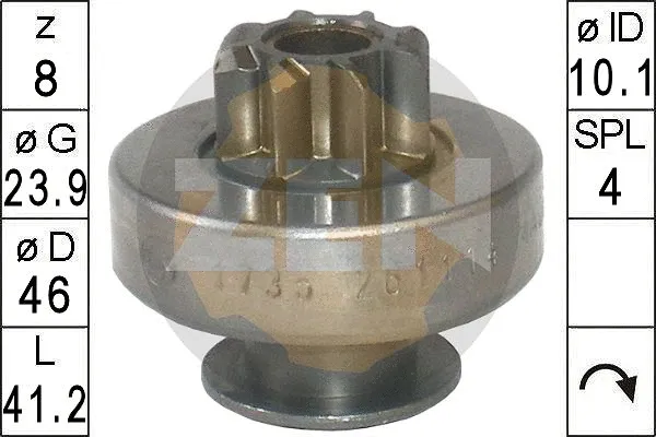 Freewheel Gear, starter (ZN1735)