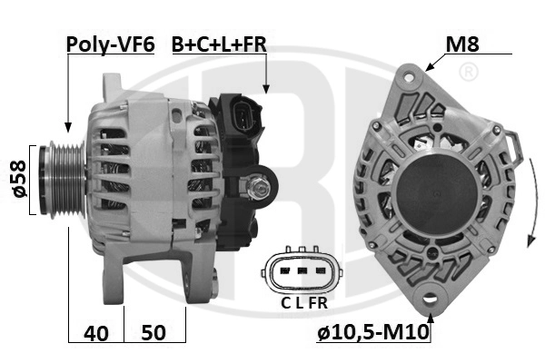 Alternator (209654A)