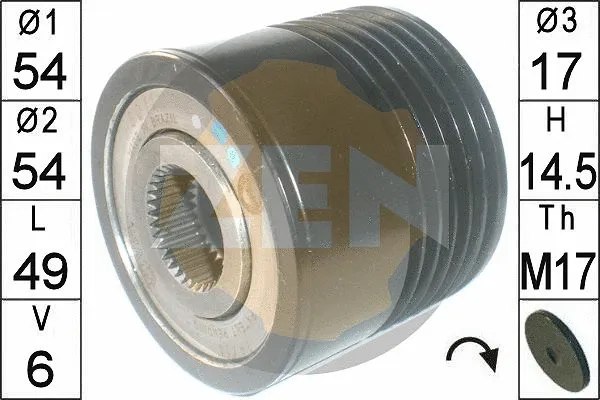 Alternator Freewheel Clutch (ZN6011)