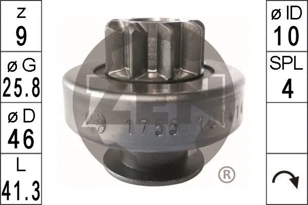 Freewheel Gear, starter (ZN1755)