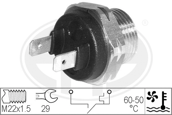 Temperature Switch, radiator fan (330173)