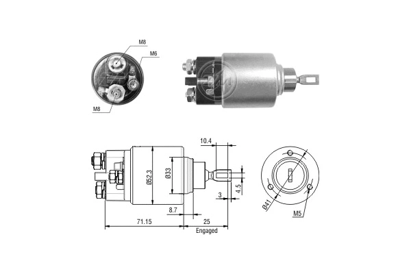 Solenoid Switch, starter (ZM2371)