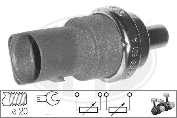 Sensor, coolant temperature (330496)