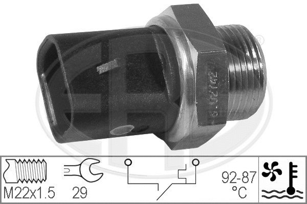 Temperature Switch, radiator fan (330293)