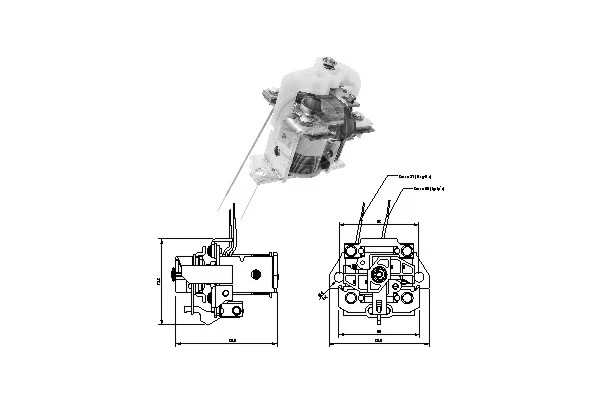 Solenoid Switch, starter (ZM4903)