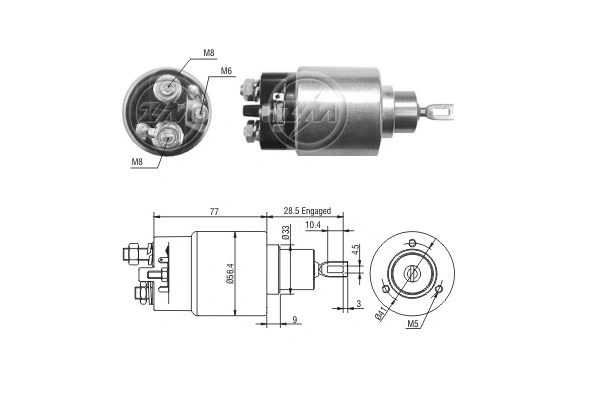 Solenoid Switch, starter (ZM6973)