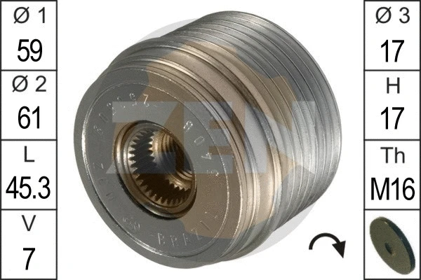 Alternator Freewheel Clutch (ZN5408)