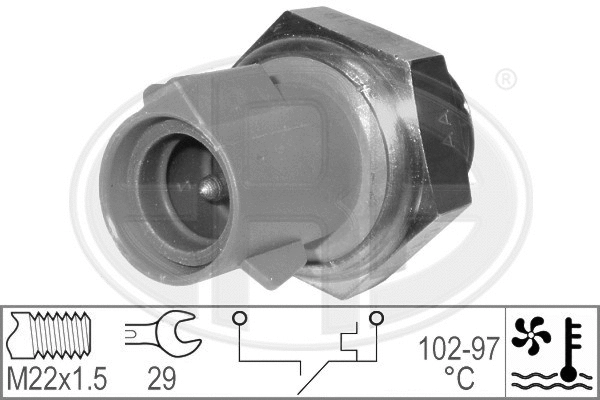 Temperature Switch, radiator fan (330185)