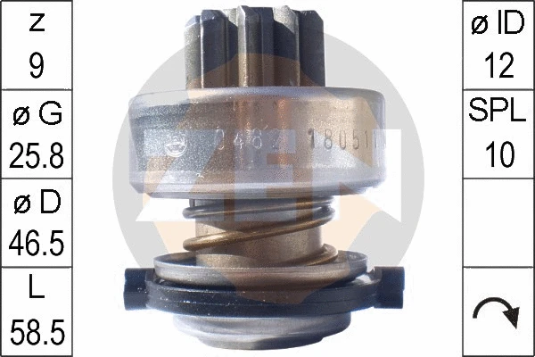 Freewheel Gear, starter (ZN0482)