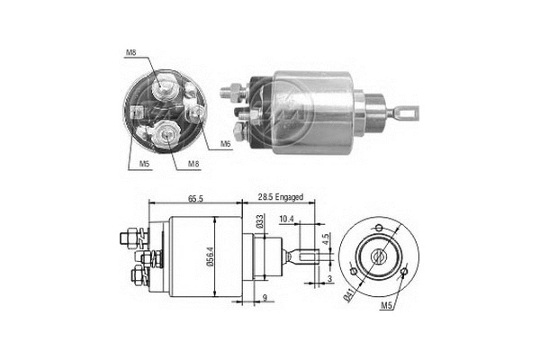 Solenoid Switch, starter (ZM1475)