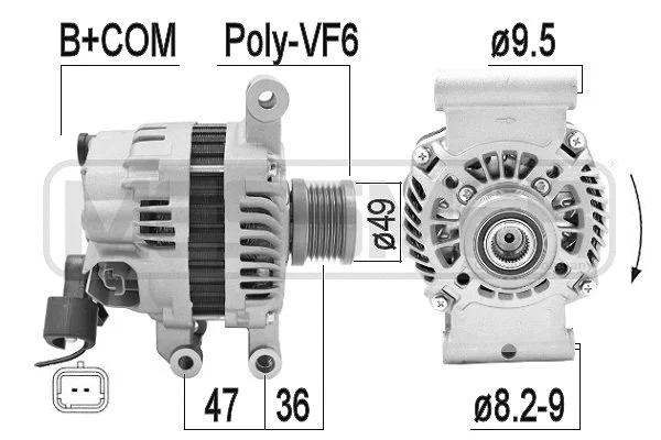 Alternator (209354A)