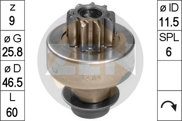 Freewheel Gear, starter (ZN1484)