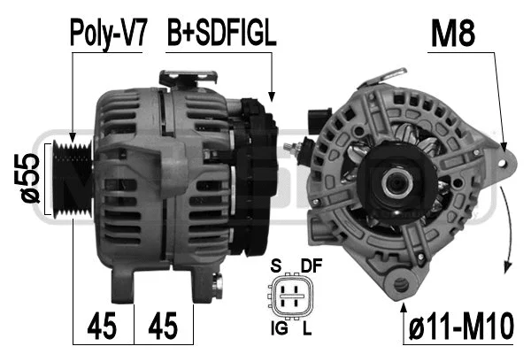 Alternator (209366A)