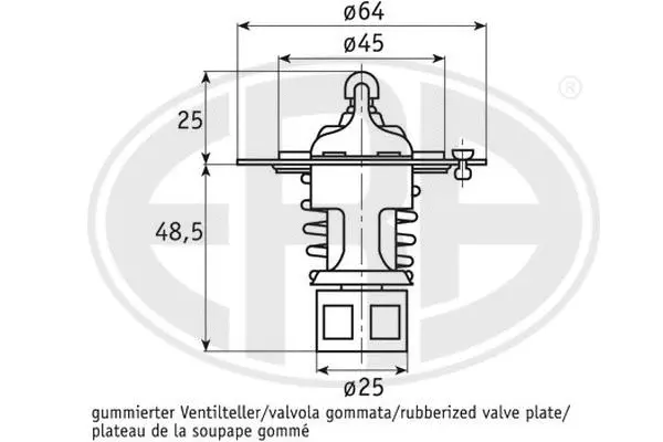 Thermostat, coolant (350232A)