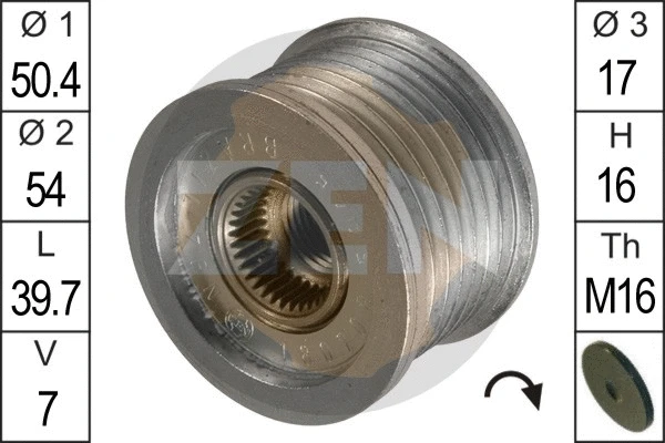 Alternator Freewheel Clutch (ZN5445)