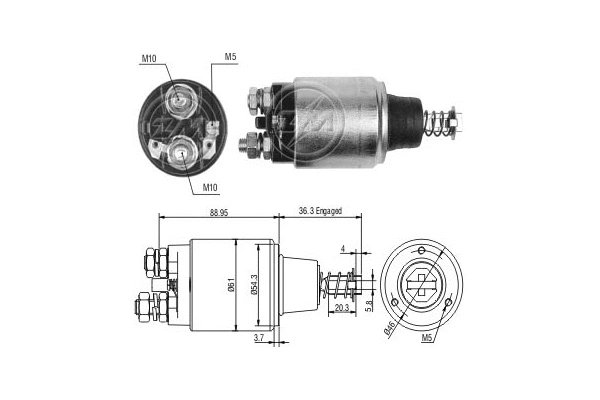 Solenoid Switch, starter (ZM548)