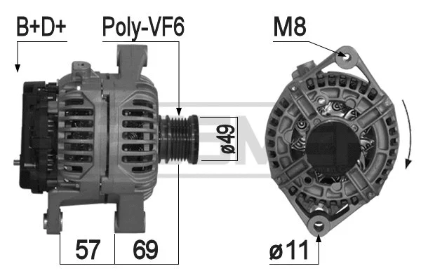 Alternator (209046A)