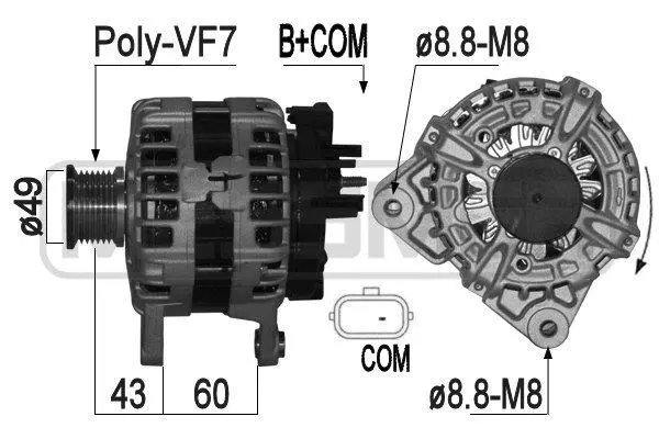 Alternator (209292A)