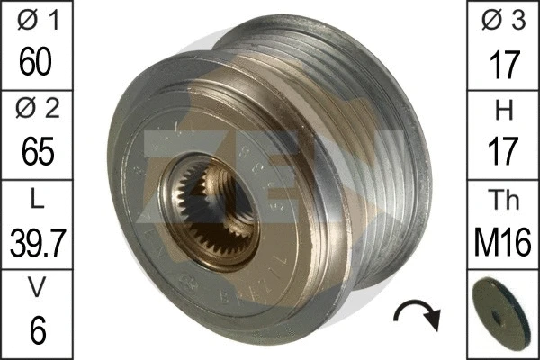 Alternator Freewheel Clutch (ZN5438)