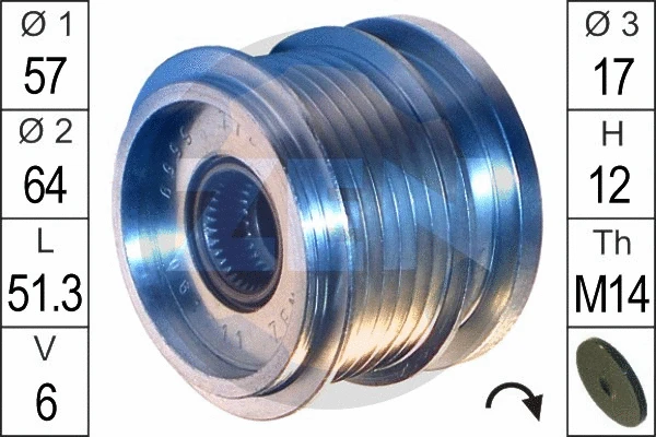 Alternator Freewheel Clutch (ZN5559)